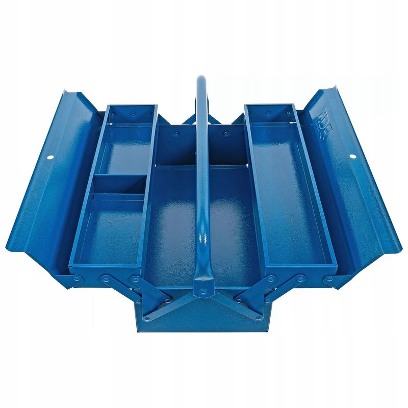 Kovová skříňka na nářadí prázdná 420x200x150 mm, 3 přihrádky, Bgs 33001