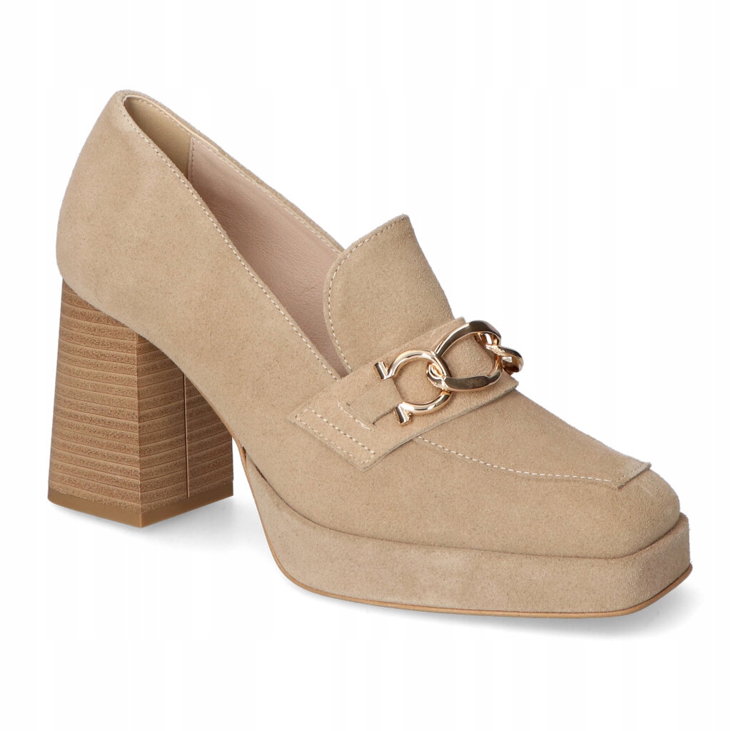 Polobotky Prestige 2444/508 Béžová Semiš