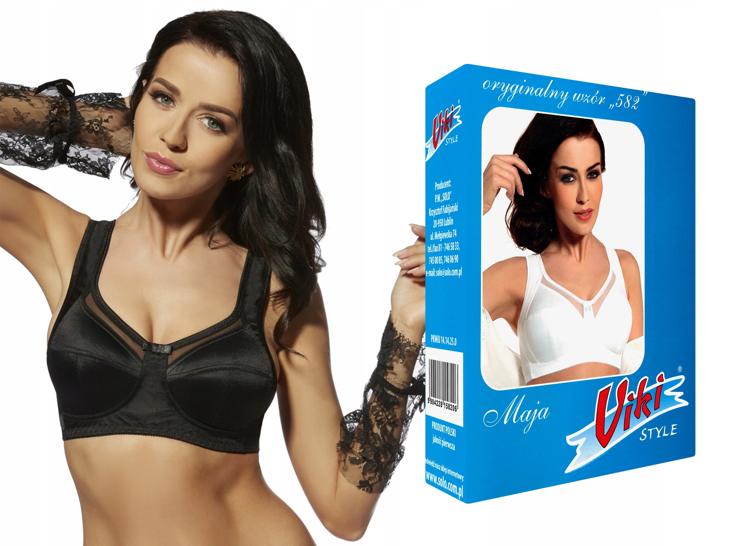 

biustonosz Maja 582 viki czarny 85C