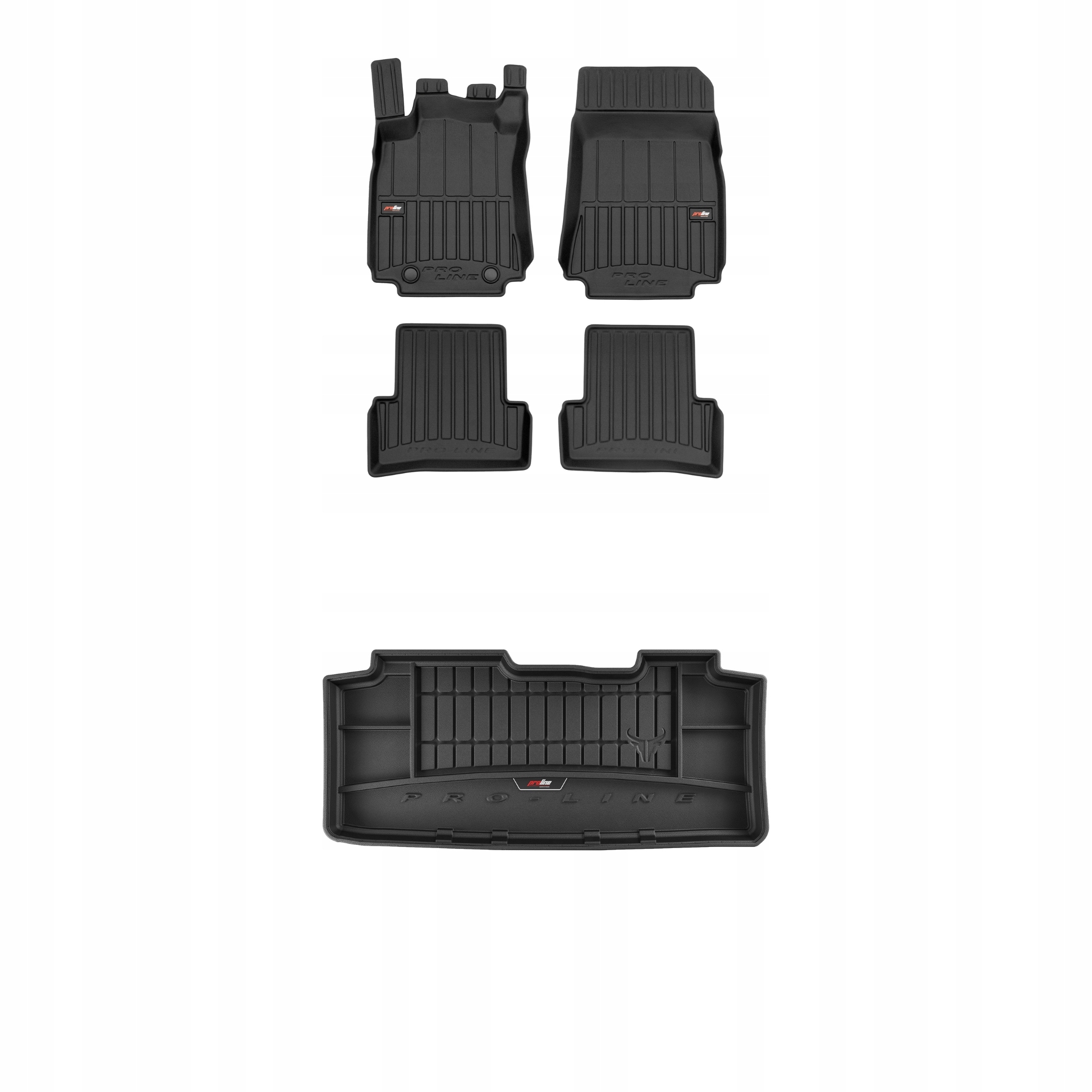 Frogum 3D Sada gumových koberců a rohože s logem pro Renault Modus 2004-2012