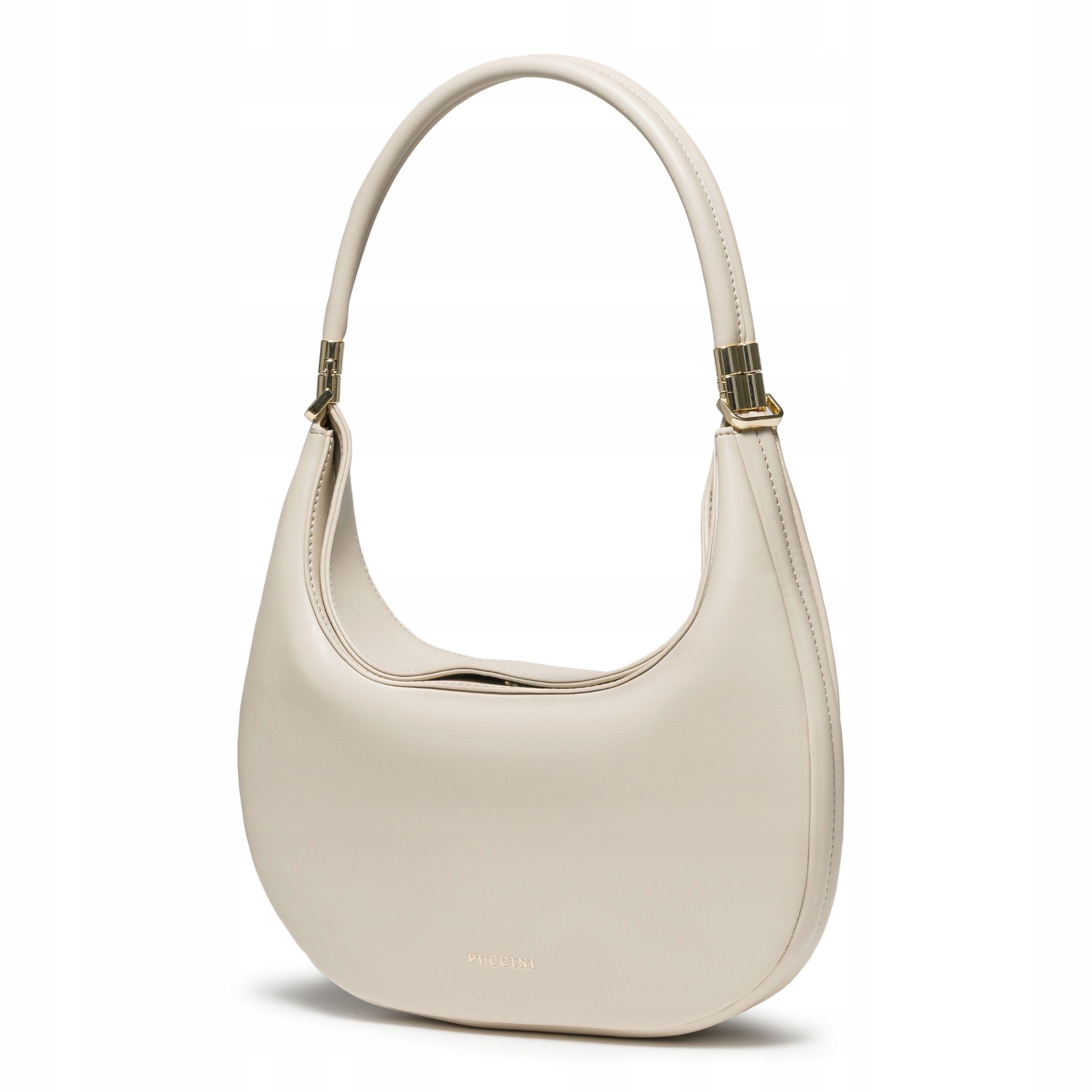 Torebka Damska Na Ramię 4 Sposoby Noszenia Puccini Beżowa BK1251006M-6A