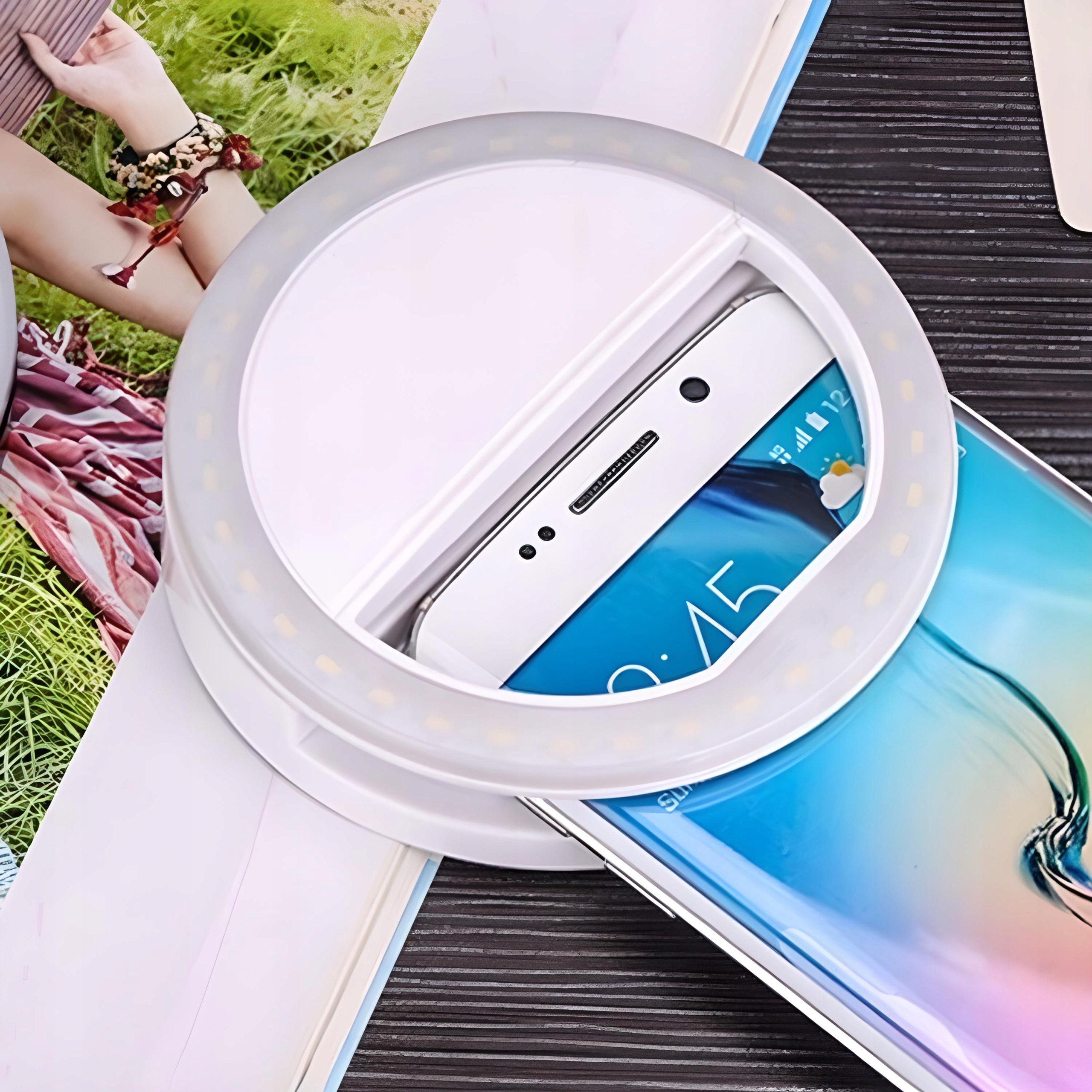 MINI LAMPA PIERŚCIENIOWA SELFIE NA TELEFON TABLET Źródło światła LED