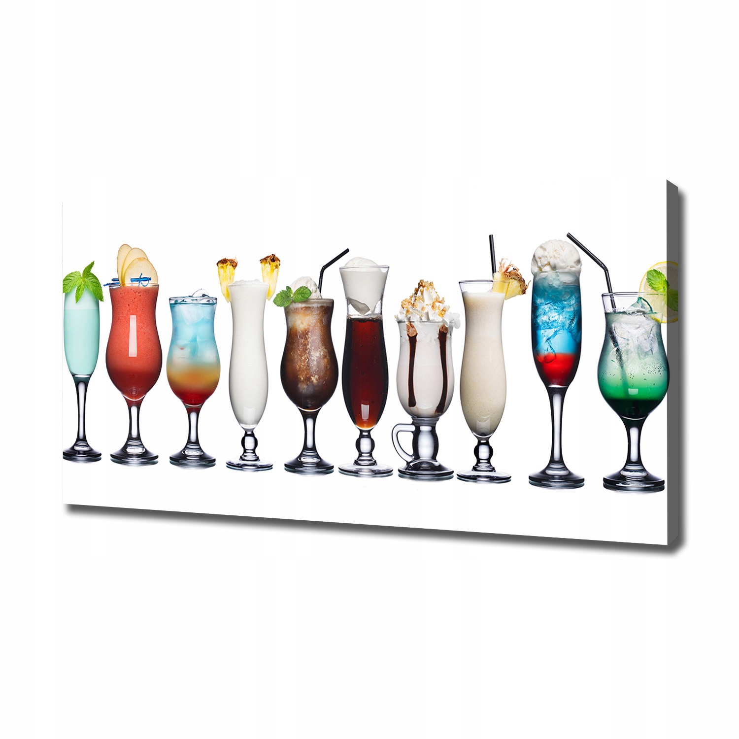 

Foto obraz na płótnie Zestaw drinków 120x60 cm