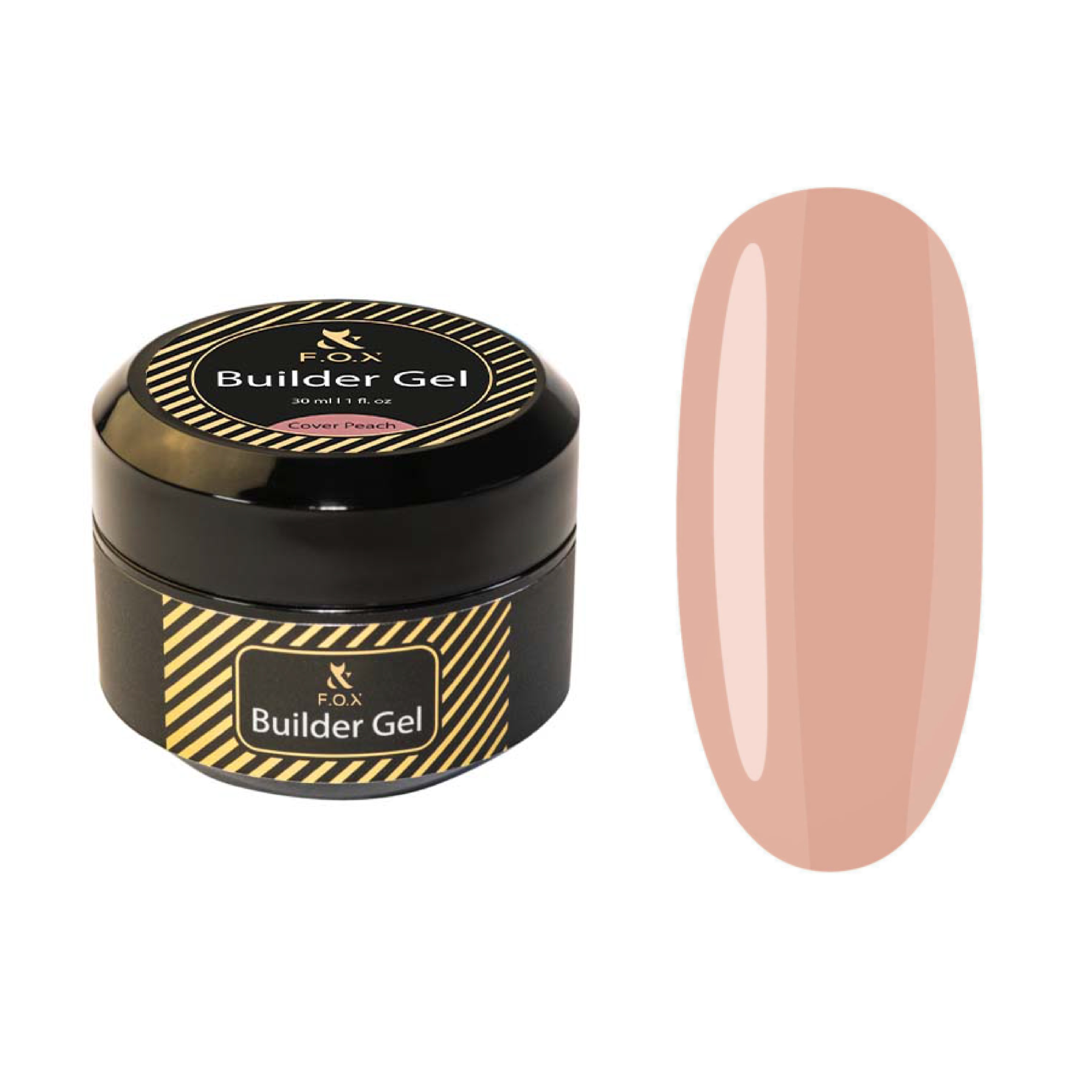 F.o.x Builder gel Cover Peach, 30 ml