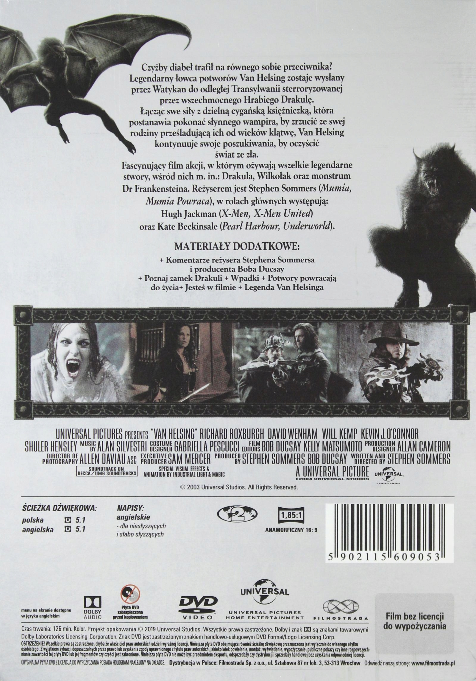 VAN HELSING (PLATINUM COLLECTION) (DVD) Stan opakowania oryginalne