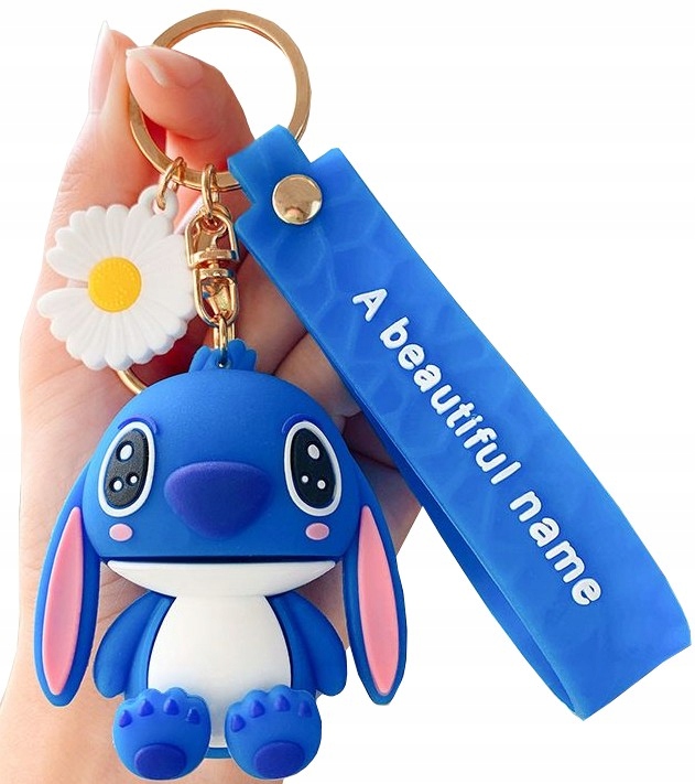 

Brelok Miś misio do kluczy torby Stitch stokrotka