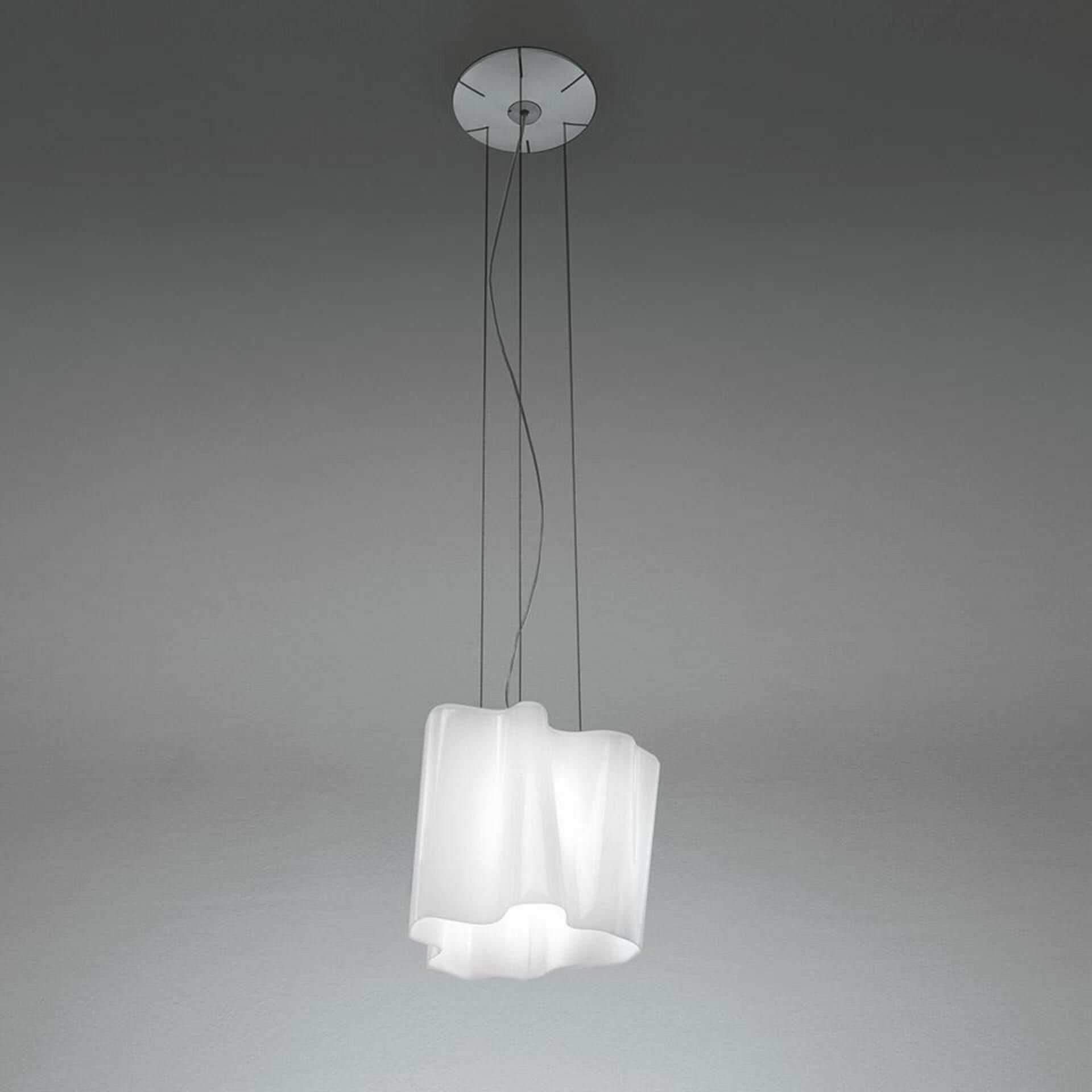 Artemide Logico závesná lampa fumé difúzor, fúkané sklo, E27, 116W