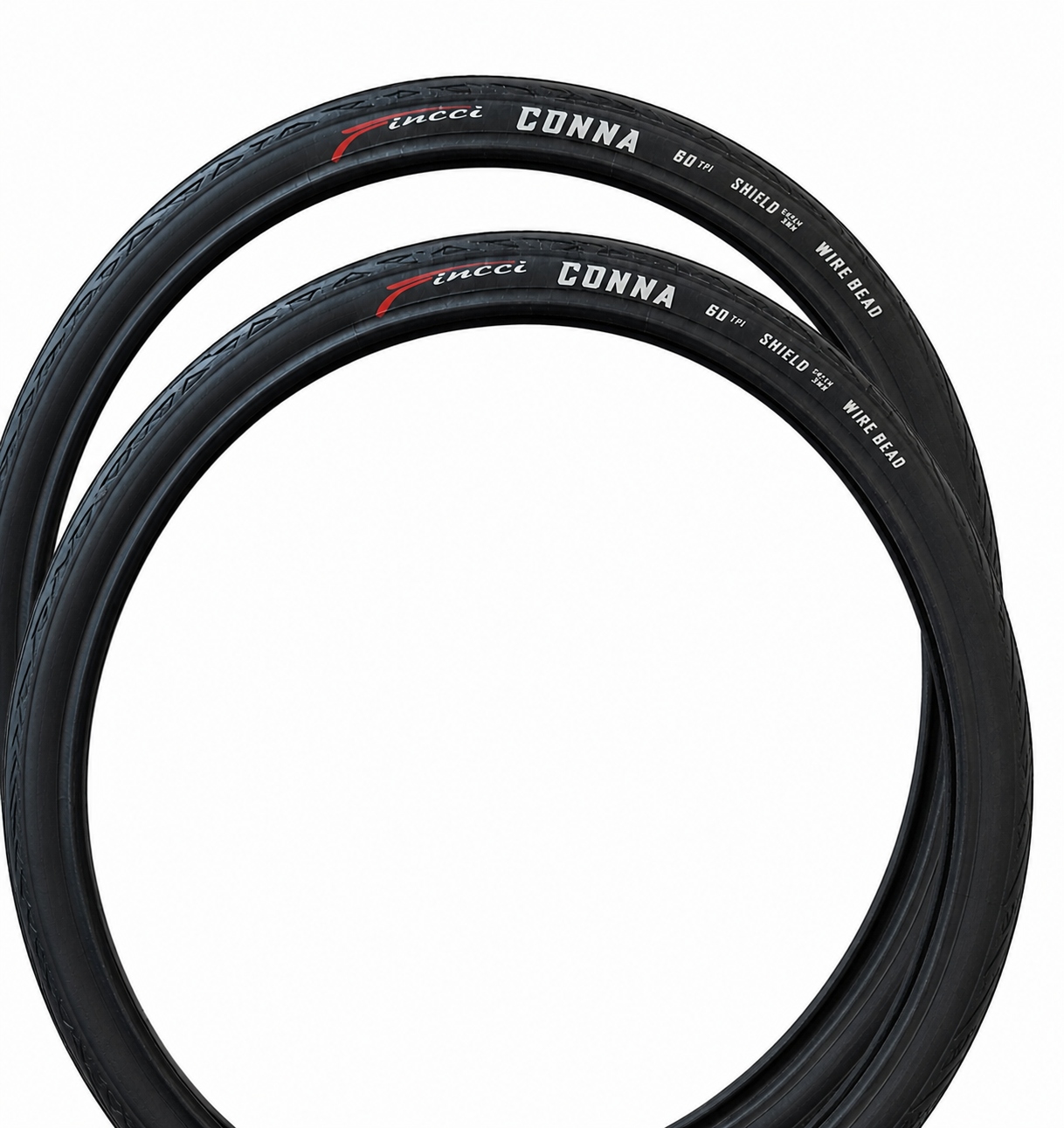 Opona Rowerowa zestaw 700x25C 25-622 60 Tpi Fincci Conna AntiPuncture