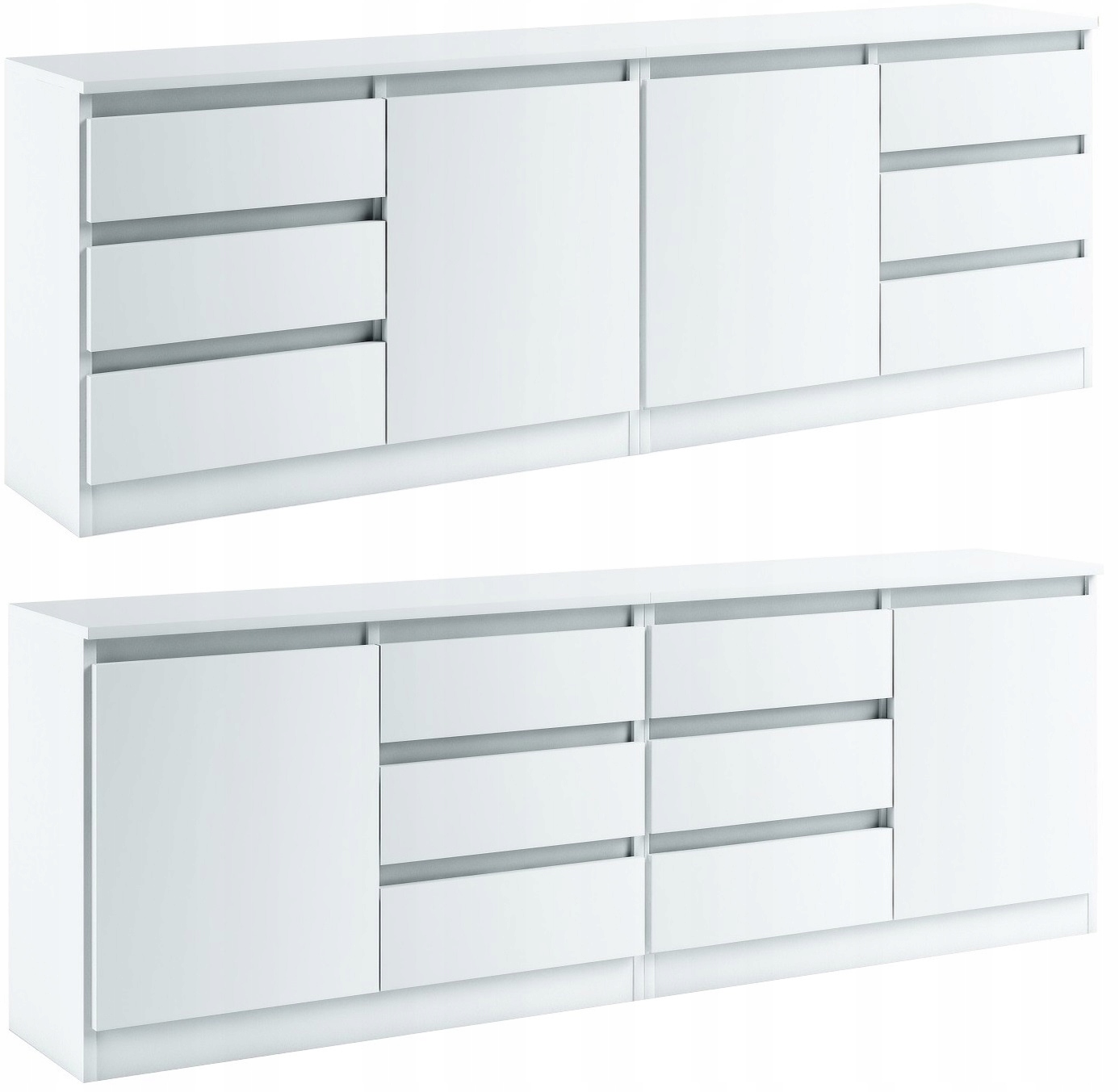028011 KOMODA / ZESTAW 2d6s/200cm - BIAŁY # KOLORY