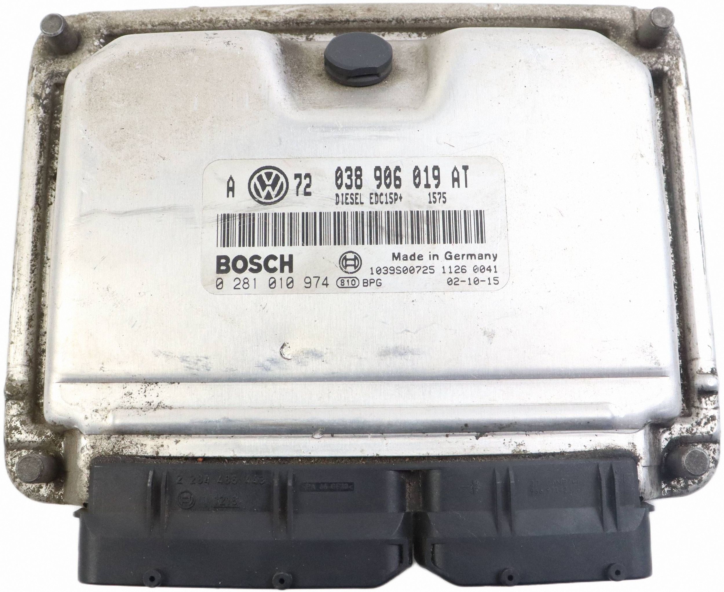 VW GOLF IV BORA control unit computer of the engine 1.9 TDI 038906019AT