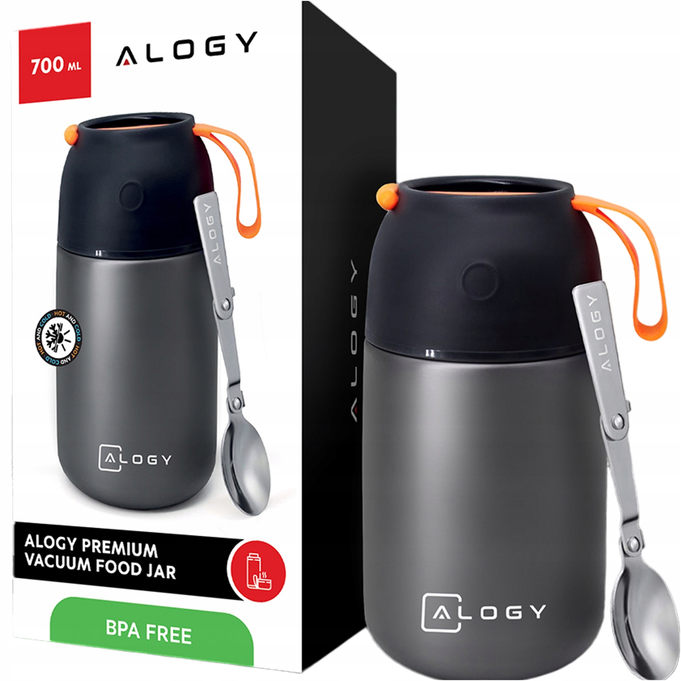 TERMOS OBIADOWY NA ŻYWNOŚĆ JEDZENIE ZUPĘ POJEMNIK TERMICZNY - PREMIUM EAN (GTIN) 5905601810629