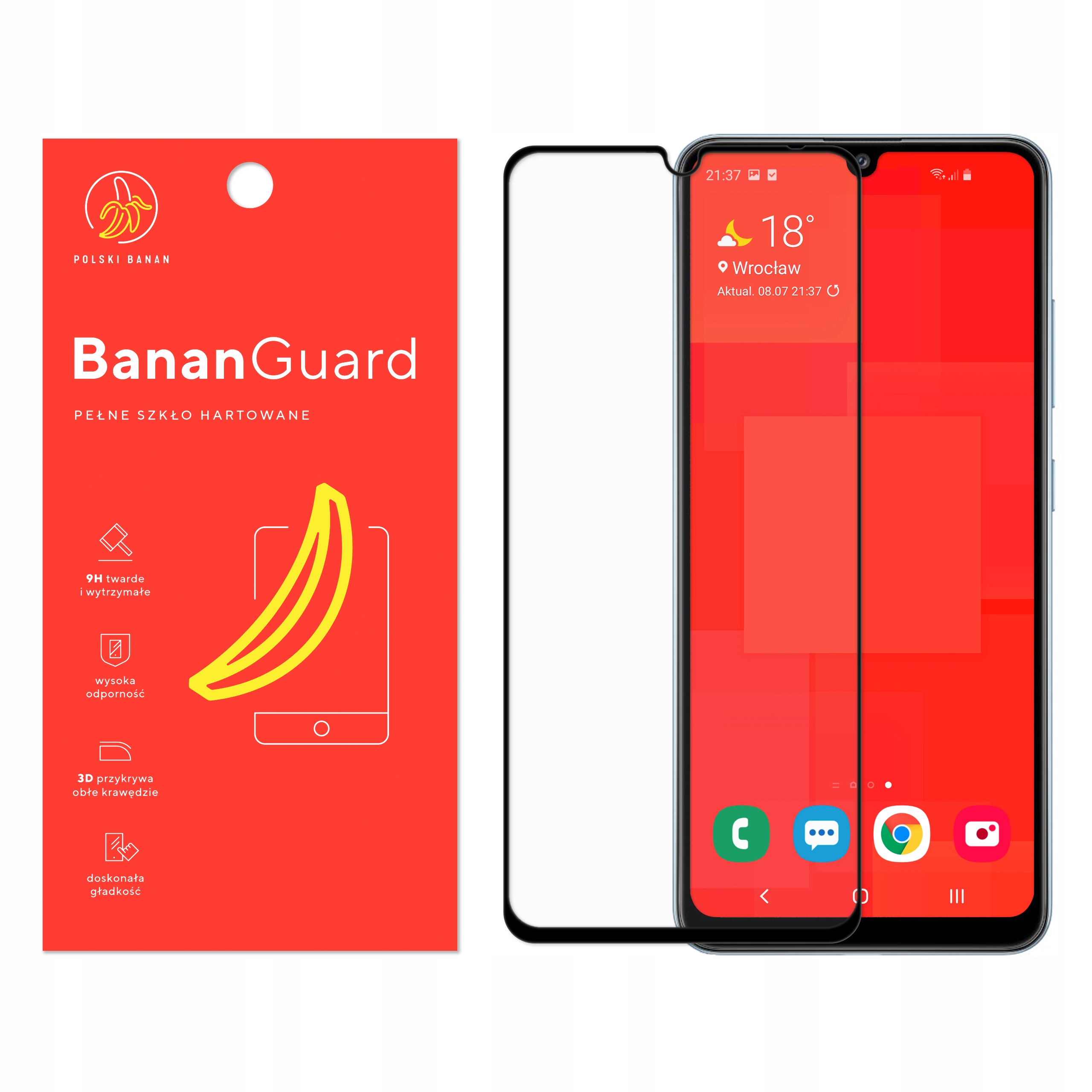 

Szkło Hartowane 3D Polski Banan do Samsung A32 4G