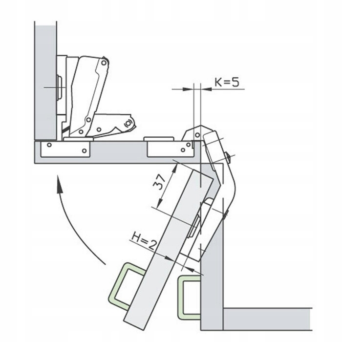 ZAWIAS "FGV" FI35 UZUPEŁNIAJĄCY Szerokość maksymalna 1 mm