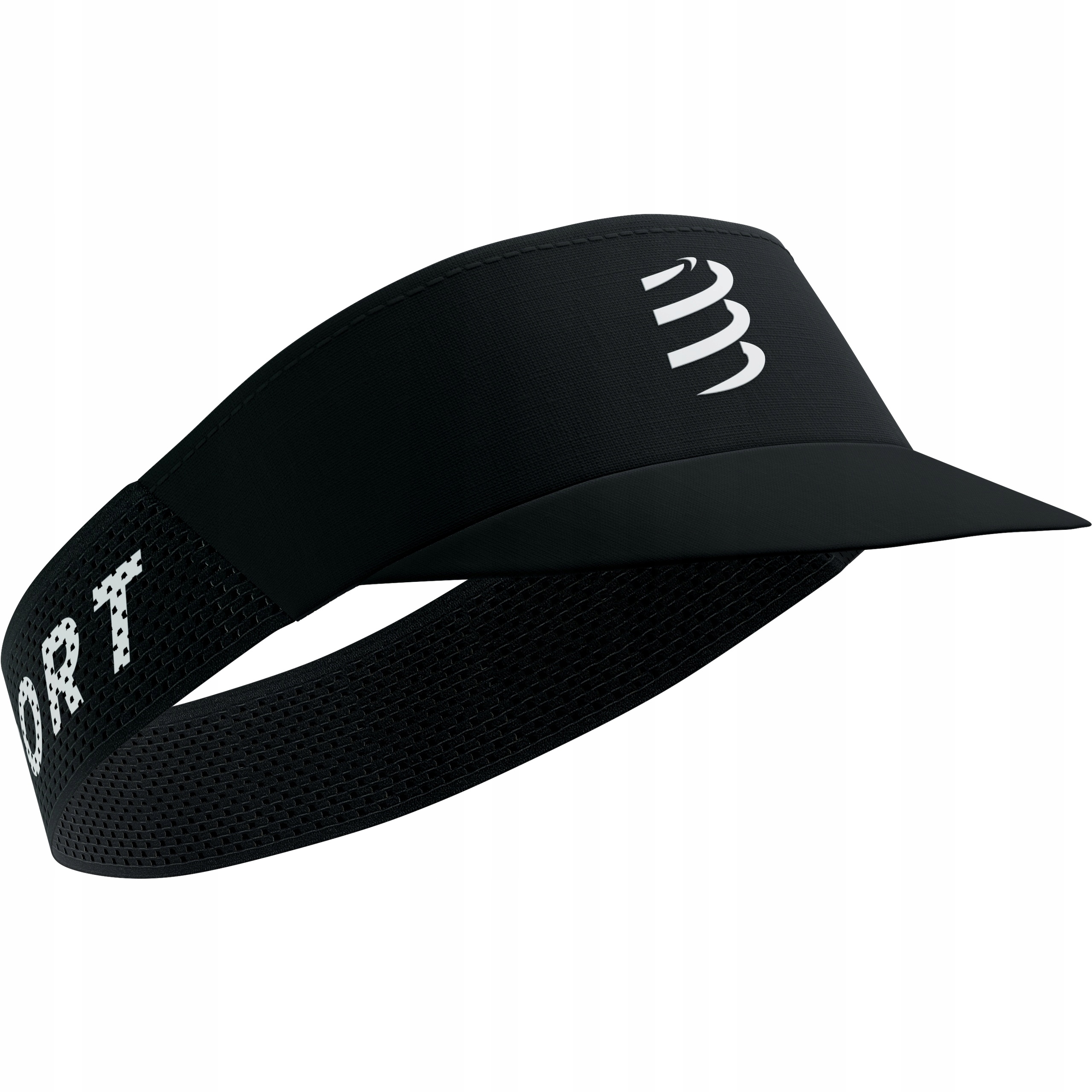 Daszek do Biegania Compressport Pro Racing Visor Czarny Lekki Uniwersalny
