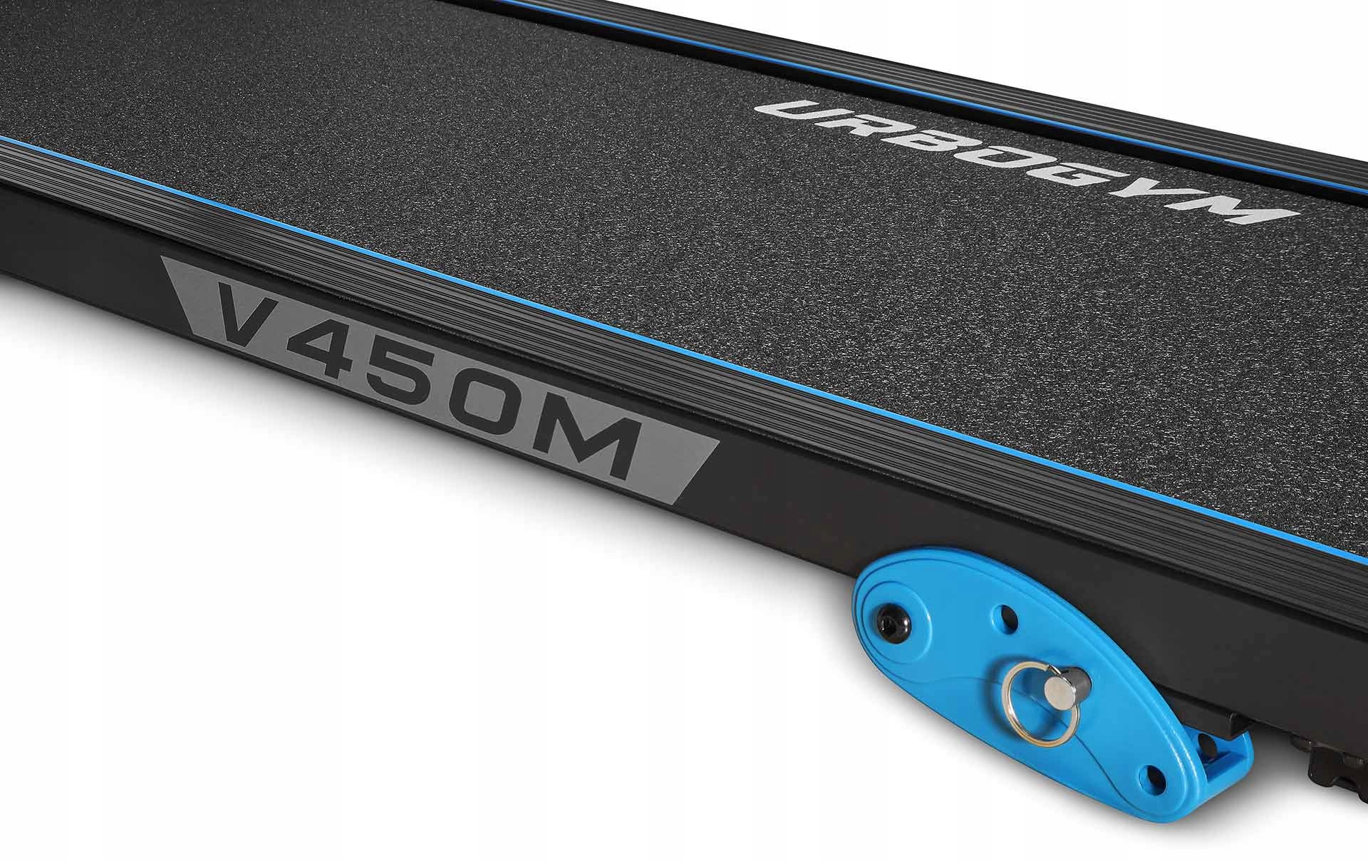 BIEŻNIA ELEKTRYCZNA V450M MASAŻER KĄT NACHYLENIA SKŁADANA Z AMORTYZACJĄ Szerokość pasa 40 cm