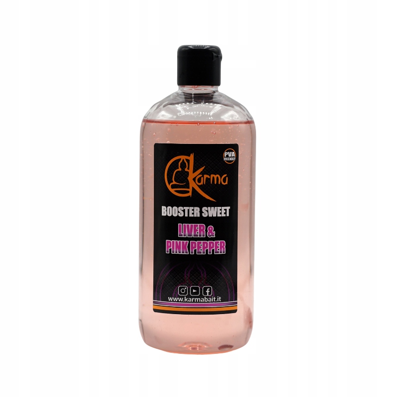 Booster Dip Atraktor "liver & Pink Pepper" 500 ml Karma Bait Wątroba