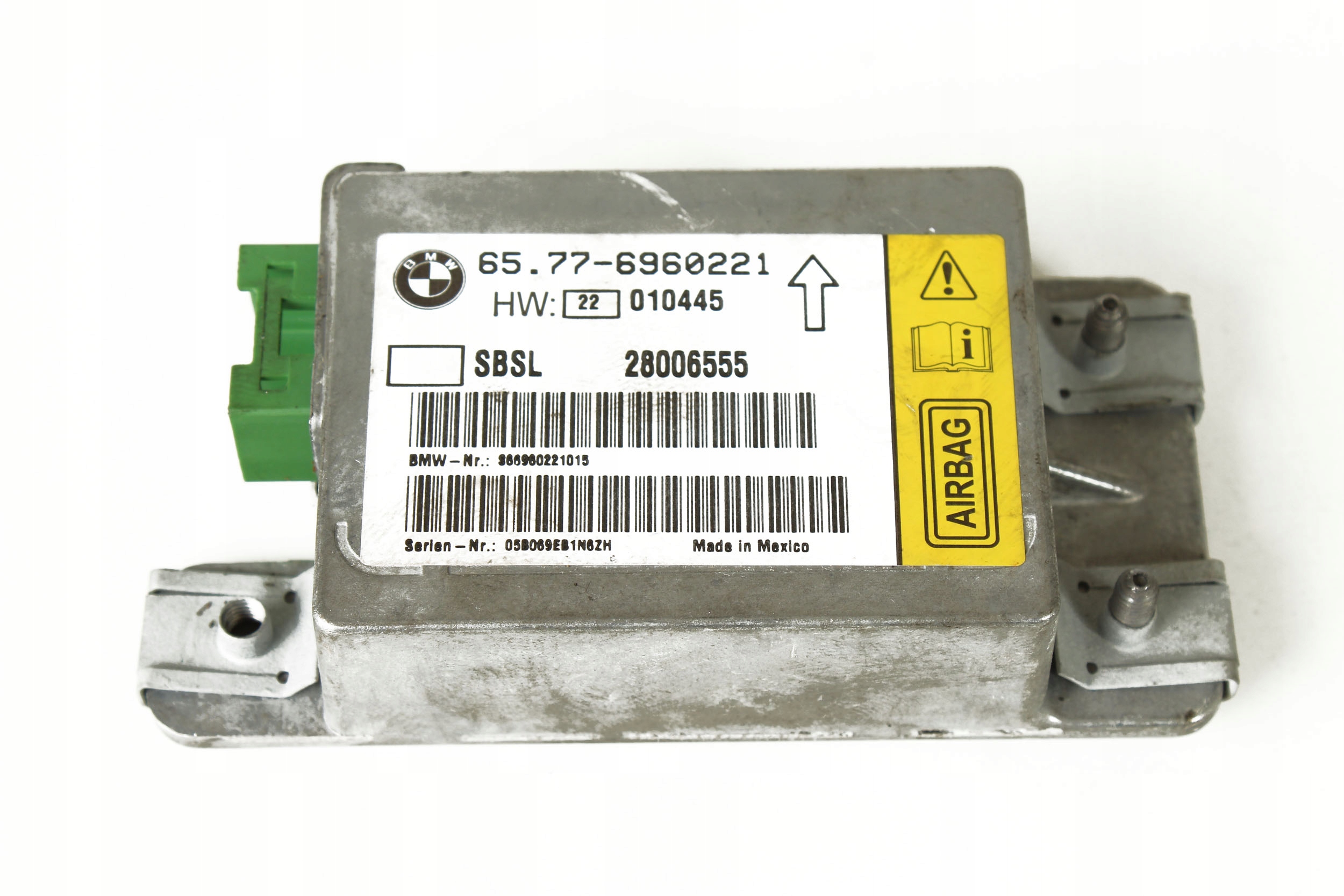 BMW E65 E66 Moduł sensor poduszek airbag 6960221