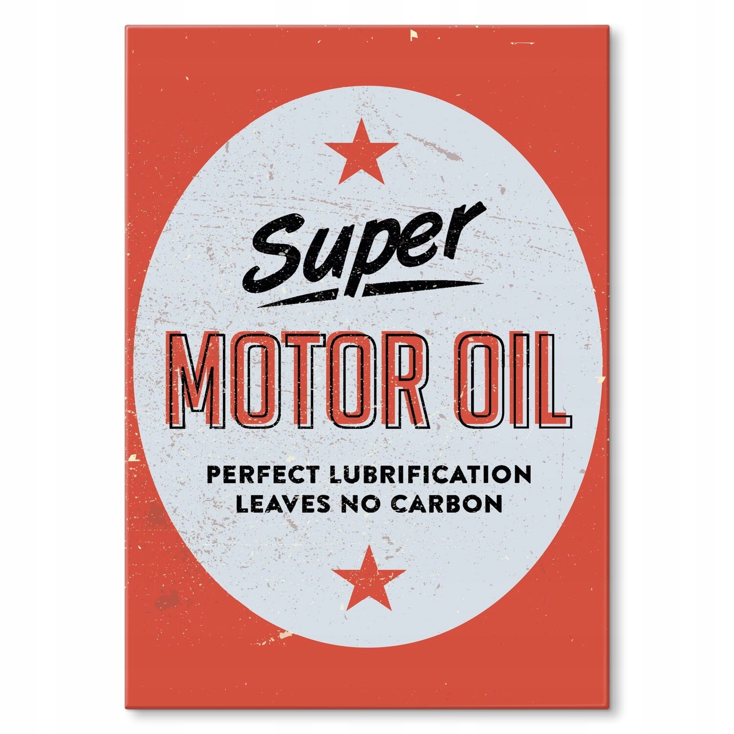 Kovový plakát motor oil Dárek 42 x 59 cm