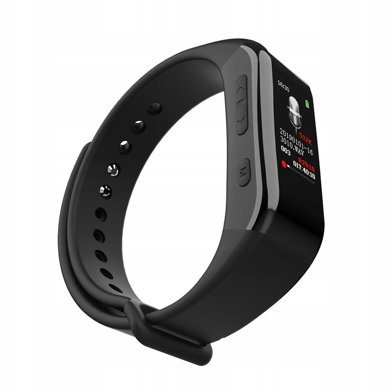 Smartband dyktafon szpiegowski MP3 detekcja głosu Marka Inna