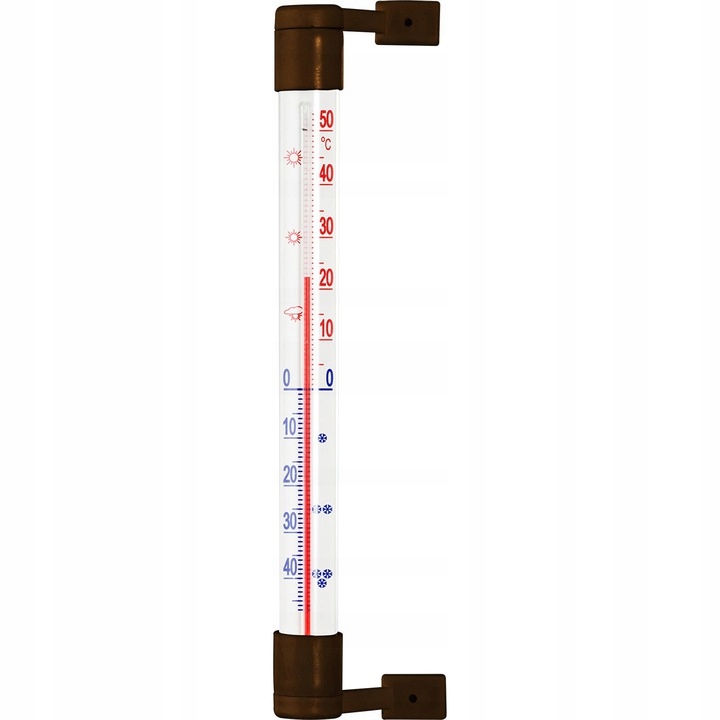 TERMOMETR ZAOKIENNY ZEWNĘTRZNY 21cm NA OKNO
