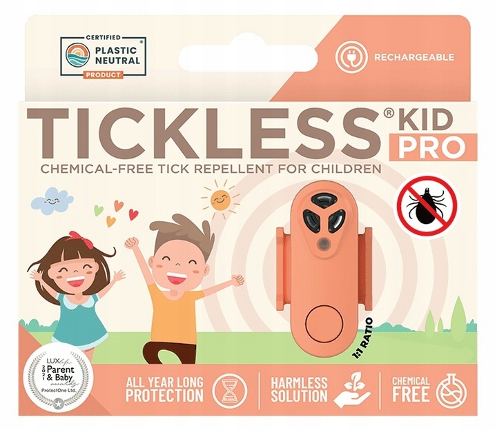 TickLess Kid Pro Hot Peach Ochrona Przed Kleszczami Dla Dzieci