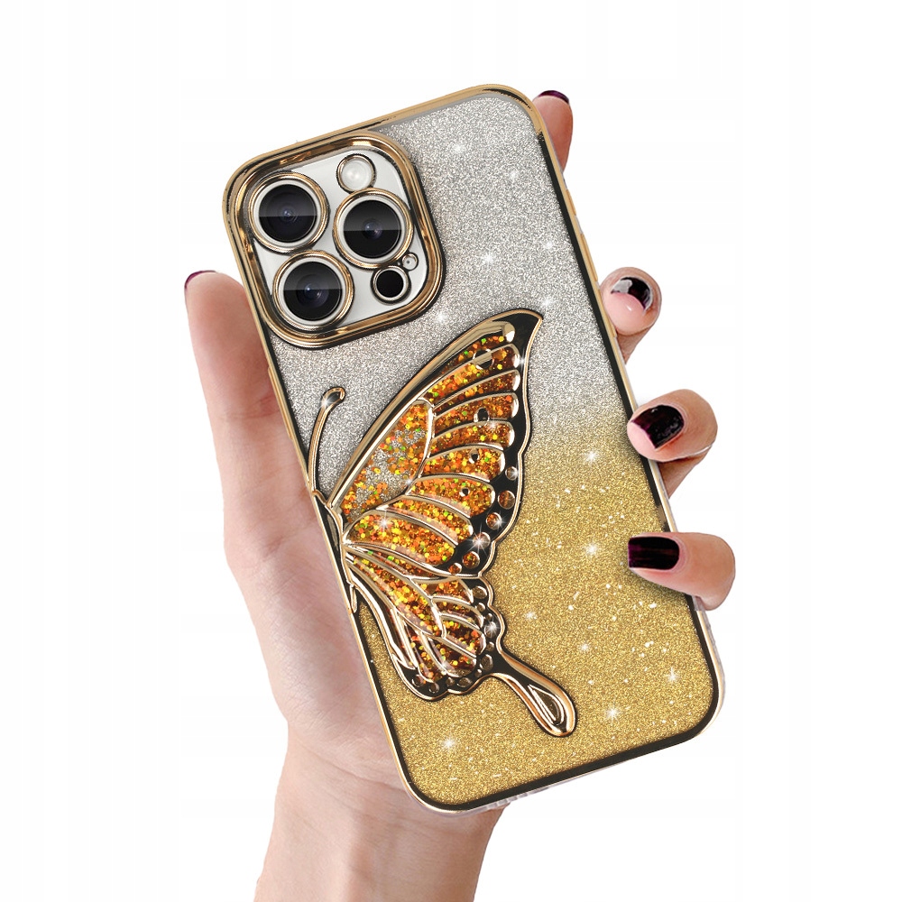 Etui Butterfly Water Case ze wzorem Motyla do iPhone 15 Pro Max nakładka