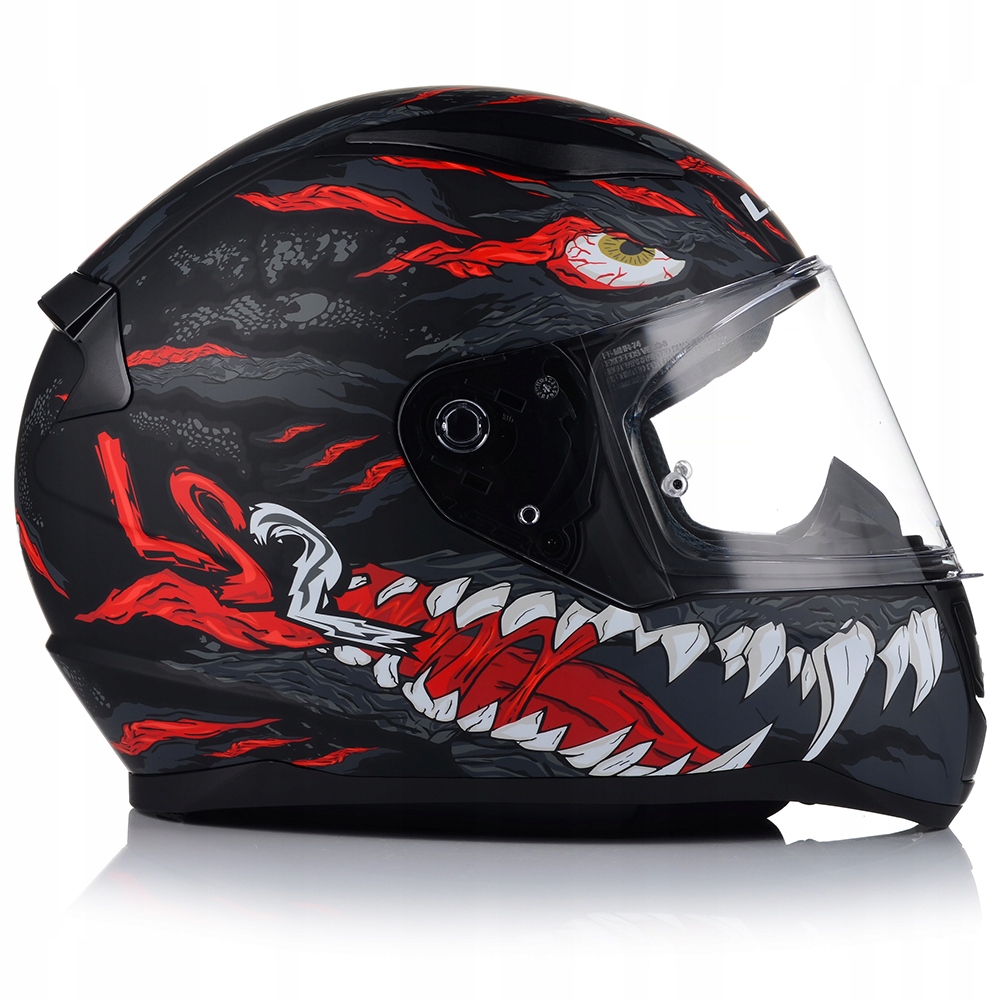KASK MOTOCYKLOWY LS2 FF353 RAPID II KAIJU MATOWY SYSTEM PINLOCK ECER 22.06 Certyfikat DOT nie