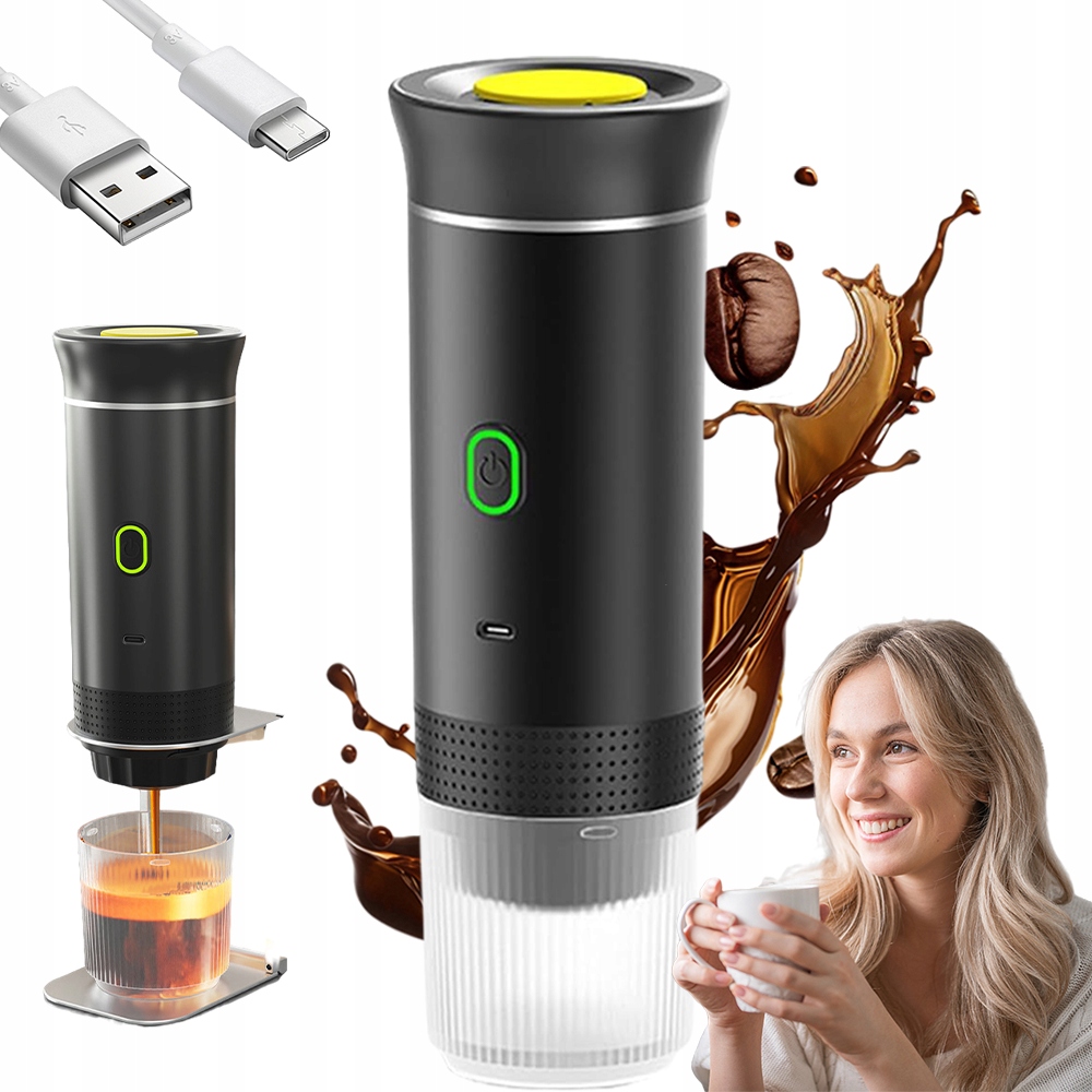 Přenosný Kávovar Na Mletou Kávu 60 ML Kapsle Pro Turistické Kempování