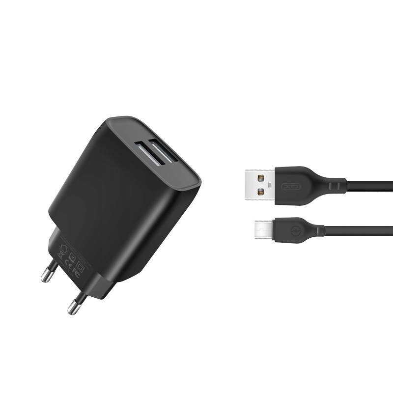 

Xo ładowarka sieciowa L57 2x Usb 2,4A czarna