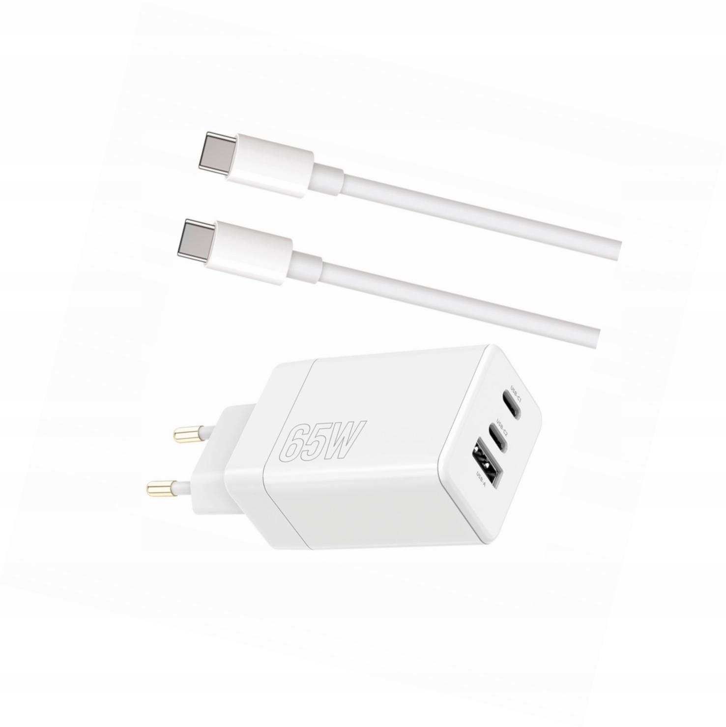 Szybka ładowarka 65W z długim kablem 2m 3 wejścia do Oppo A78 4G
