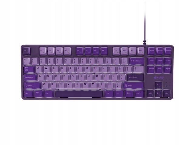 Natec Klávesnice Fury Kanabo K2 Us fialová, mechanické podsvícení