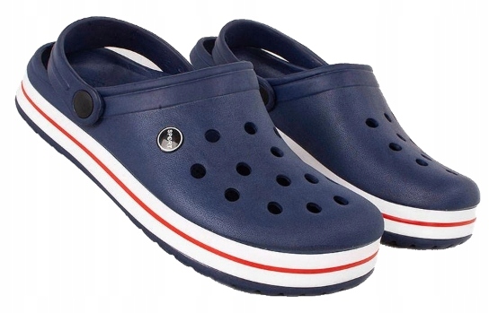 KROKSY LEKKIE CHODAKI OGRODOWE PIANKOWE KAPCIE 45