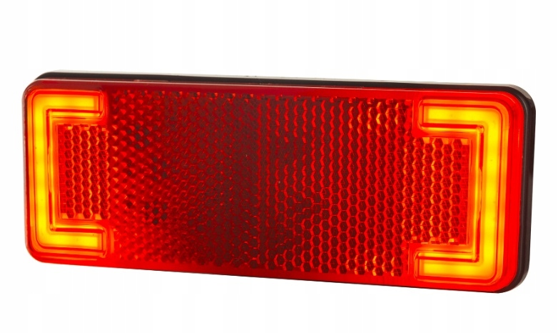 LAMPA OBRYSOWA LED 12/24V CZERWONA SLIM XS LD 2486