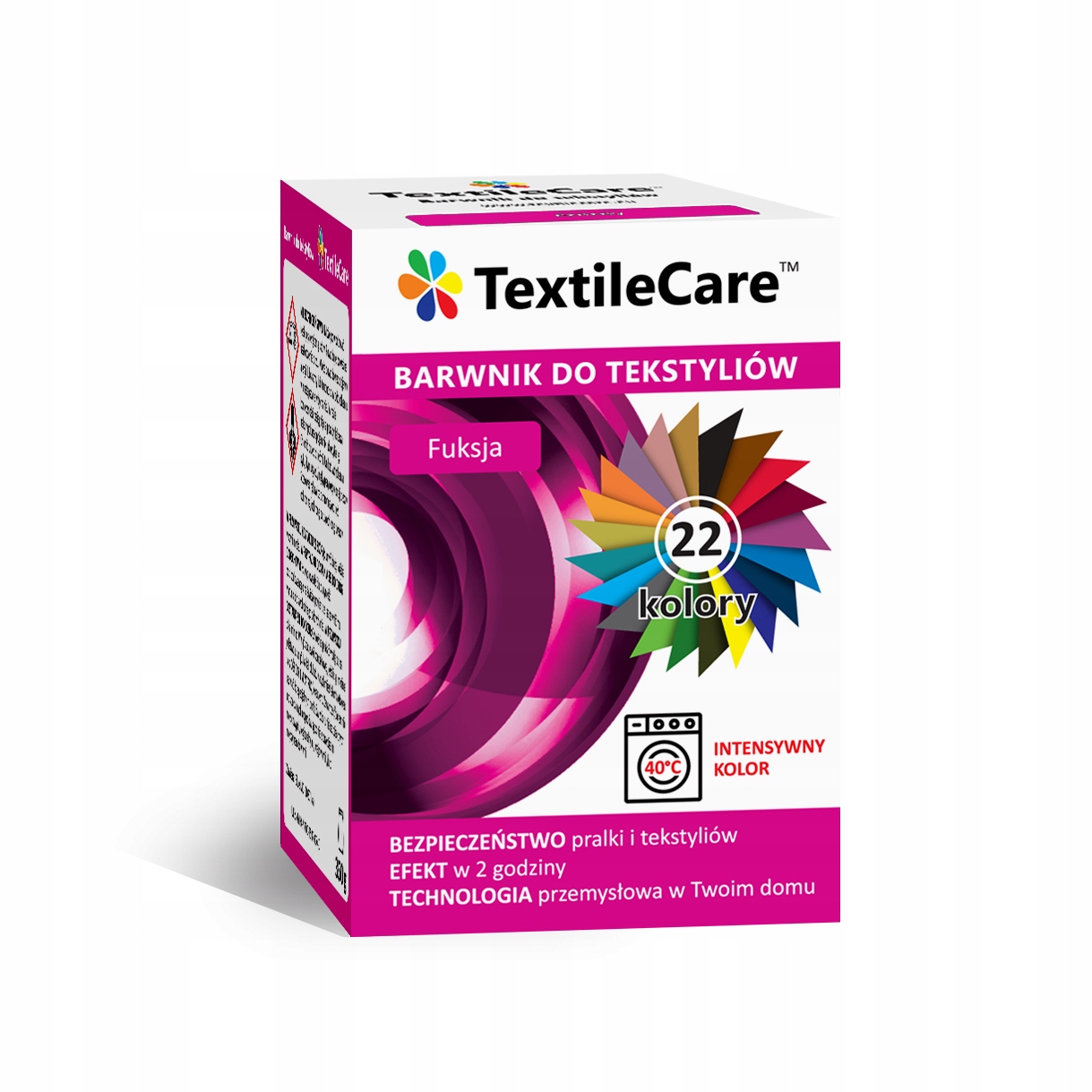 

Barwnik TextileCare do tekstyliów Fuksja 350 g