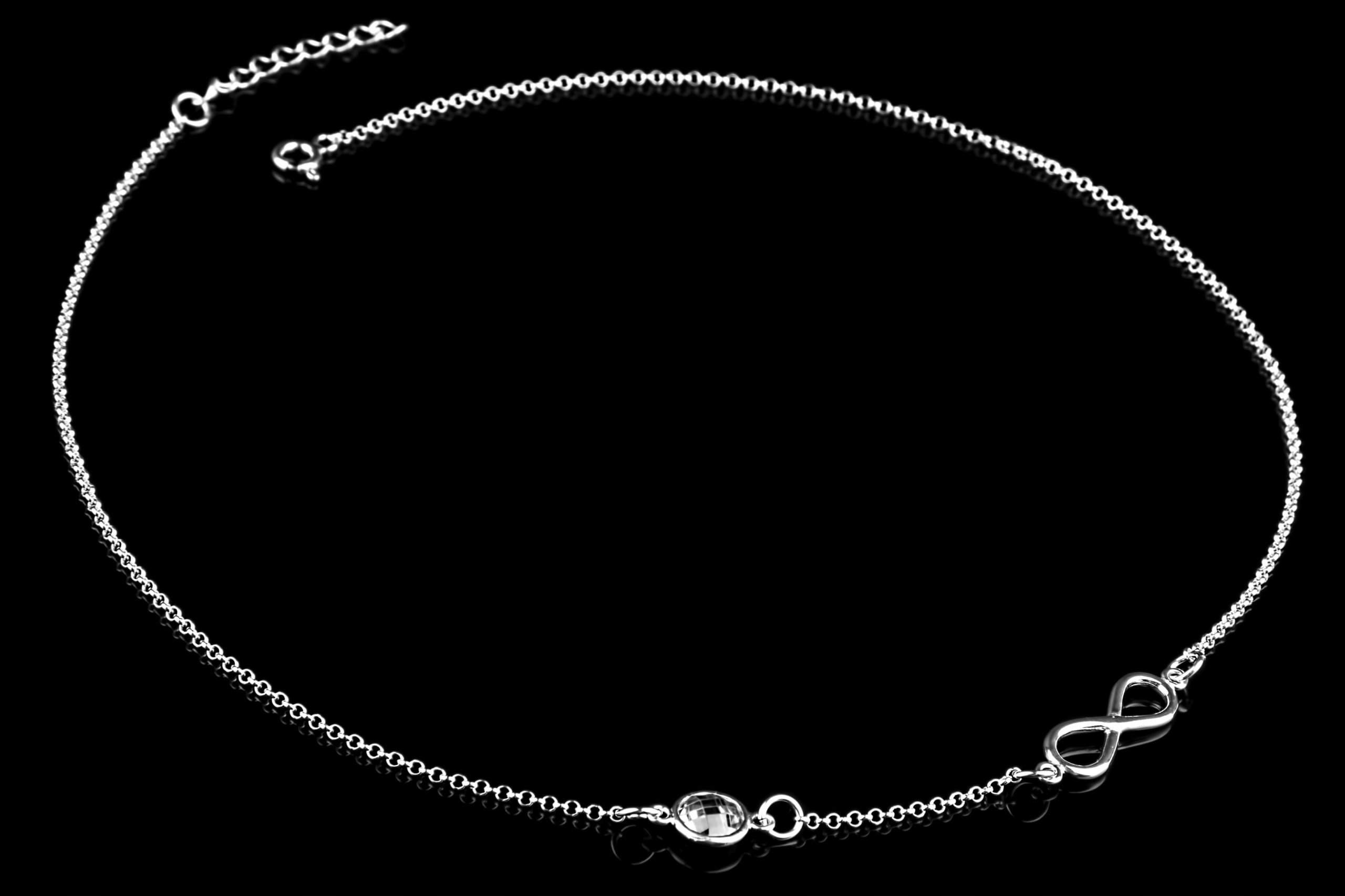 

Naszyjnik Swarovski Nieskończoność Infinity Srebro