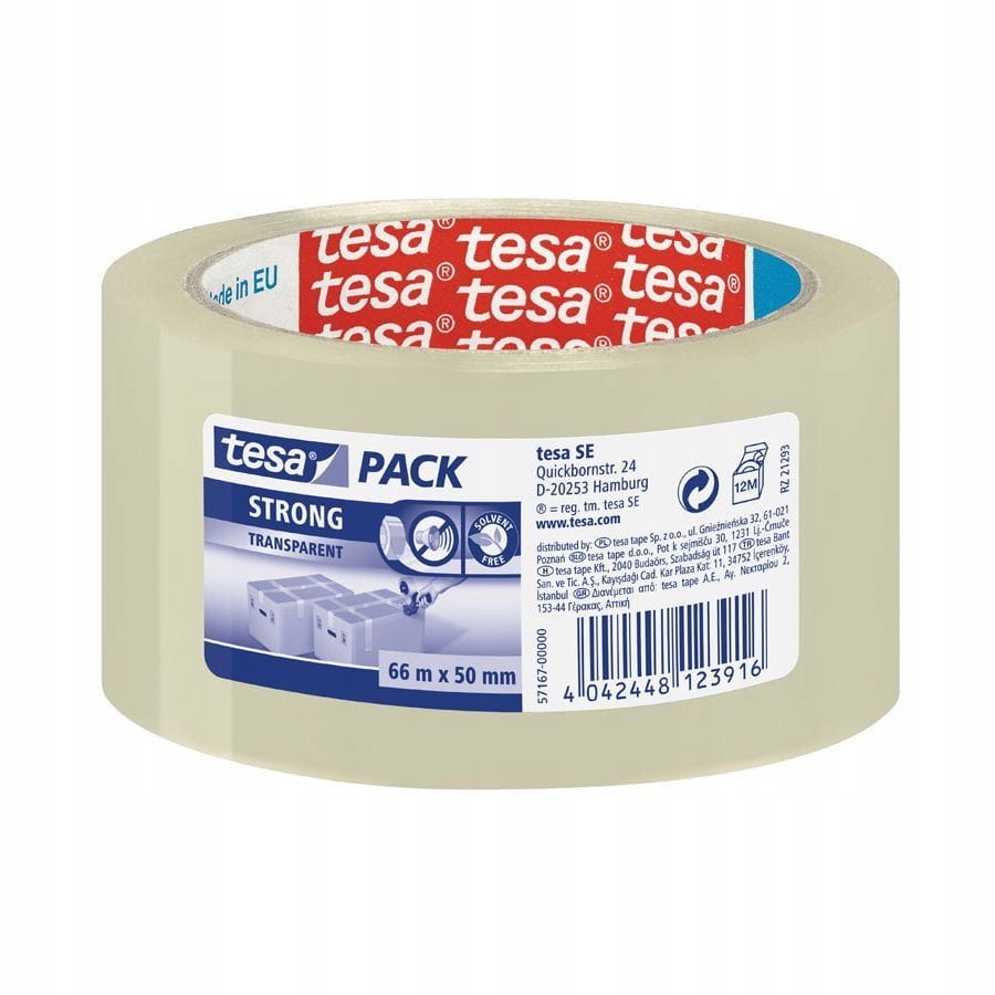 

Taśma Pakowa Pack Strong Cicha 66 M X 50 Mm Tesa t