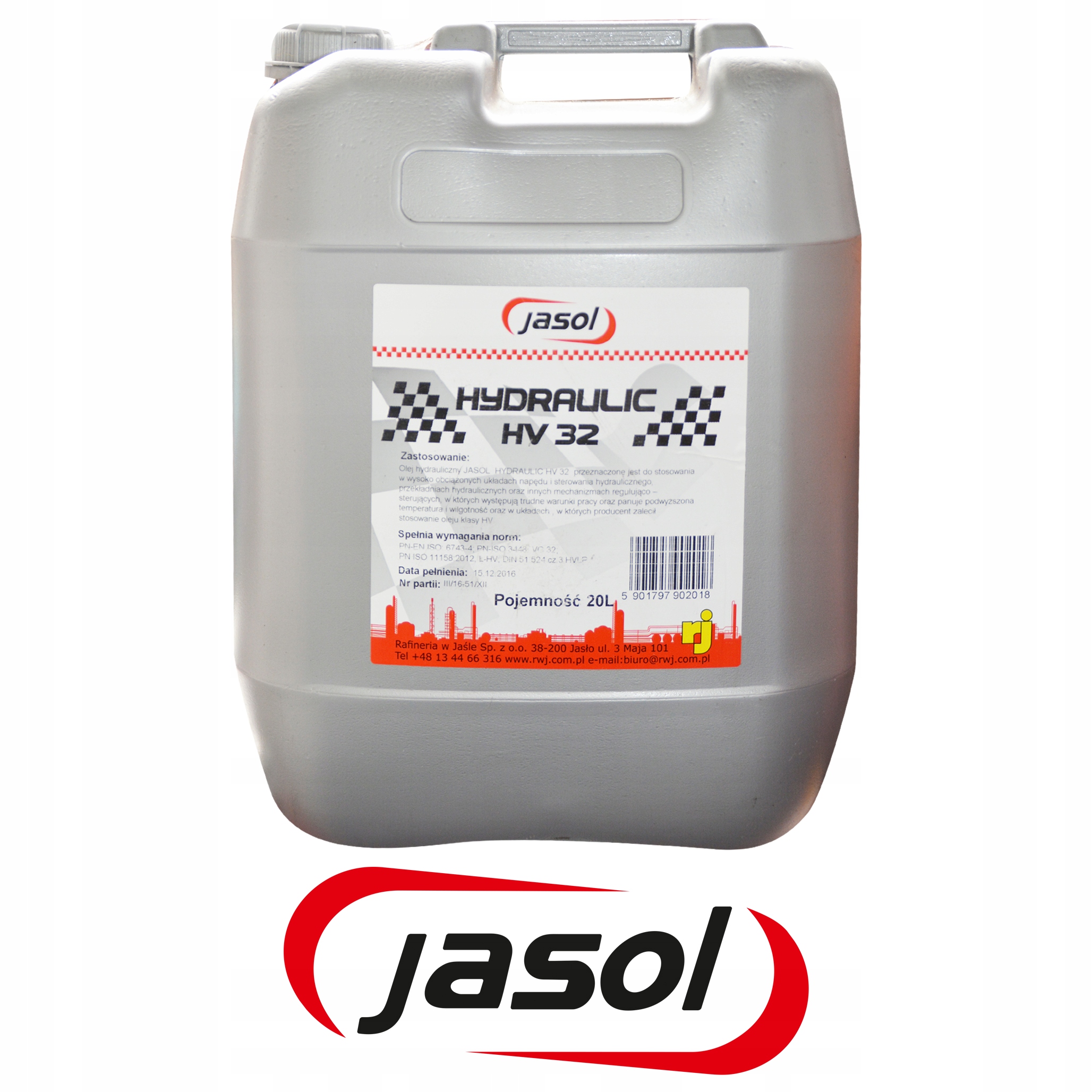 Jasol olej hydrauliczny L-hv 32 20L