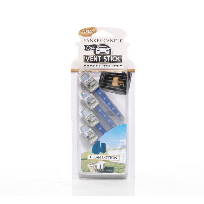 

Car Vent Stick Clean Cotton Yankee Candle
