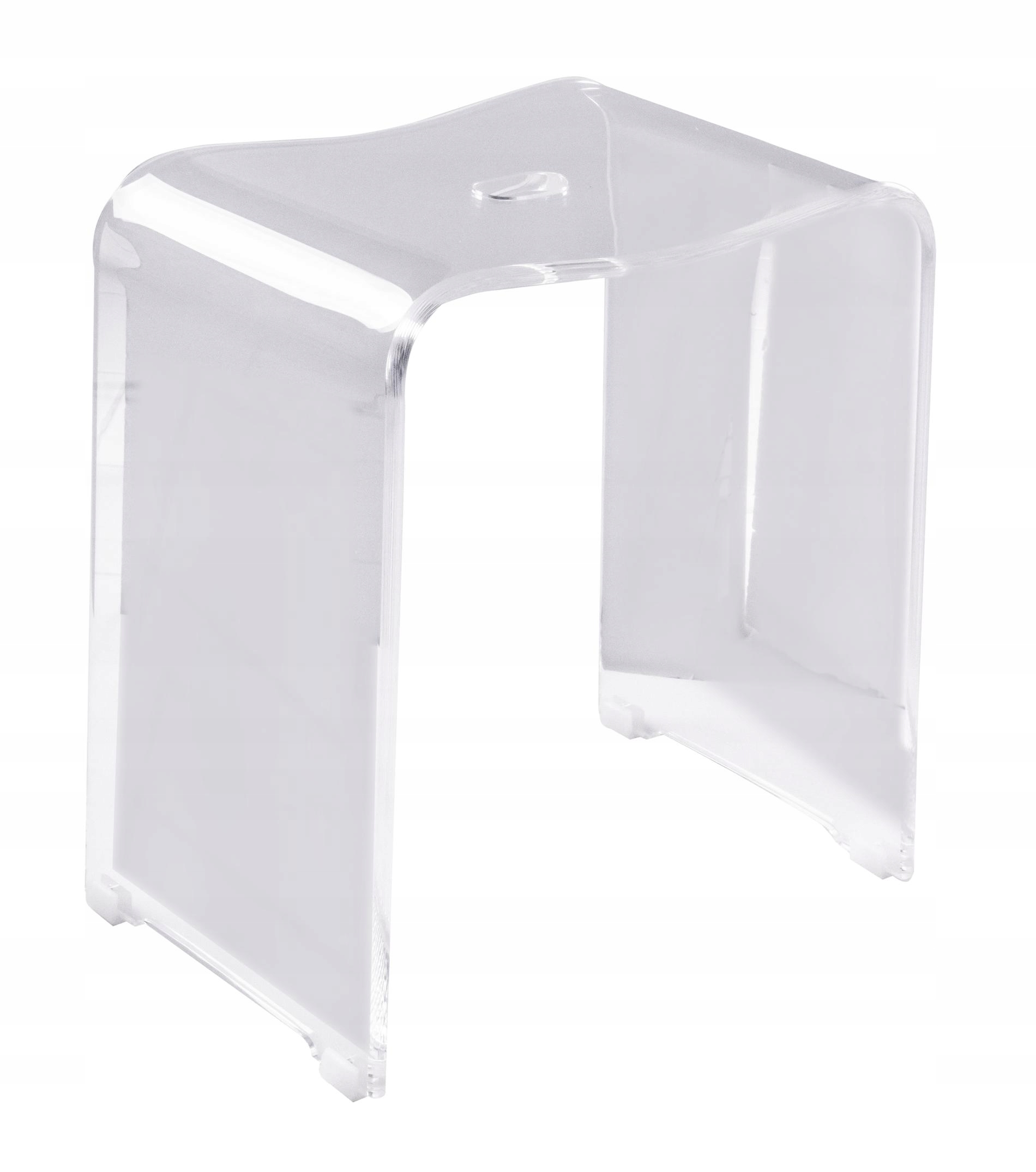 Ridder Trendová štýlová kúpeľňová stolička, priehľadná