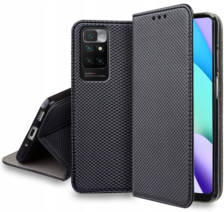 

Etui Smart Magnet Szkło do Xiaomi Redmi 10