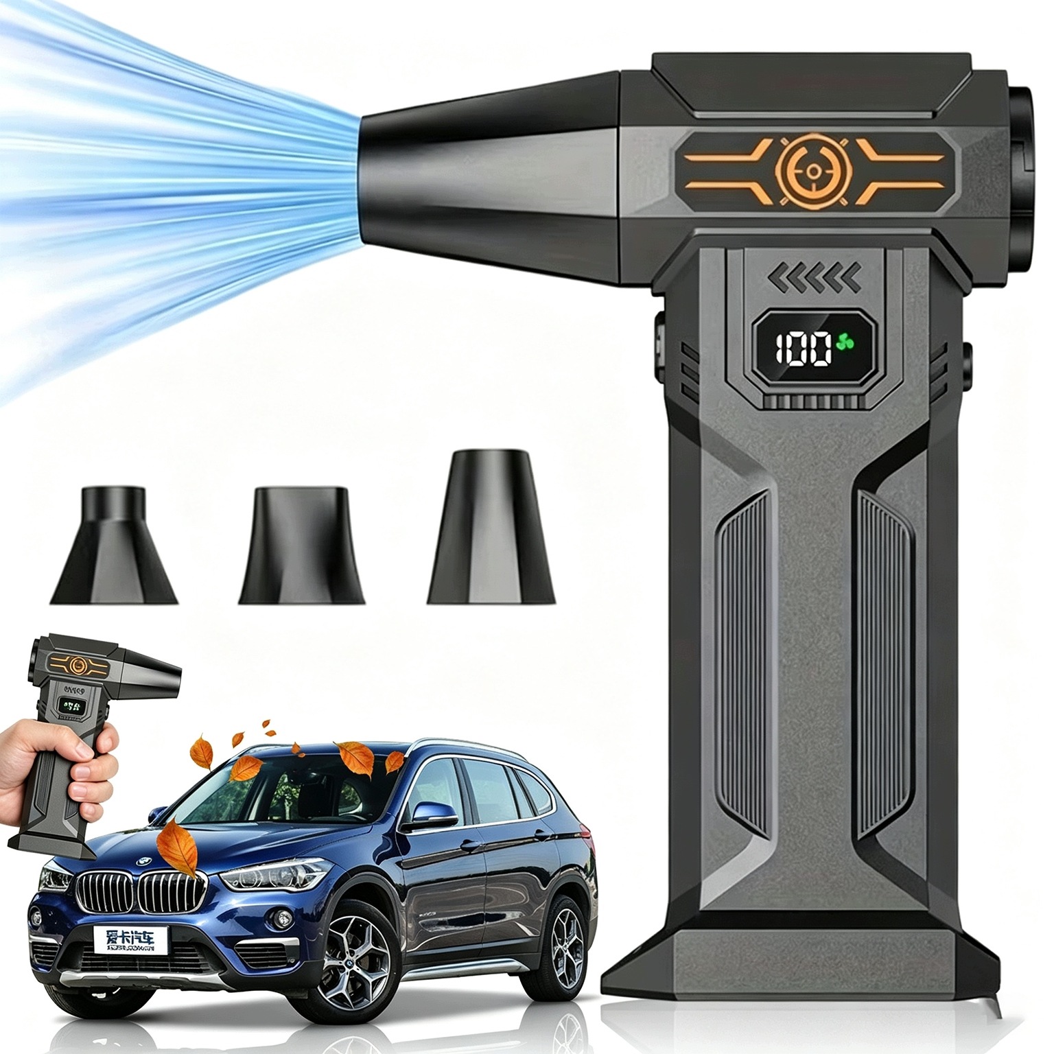 Miini Foukač Turbo 150000 Rpm 5 Úrovní Větru Vysoký Tlak