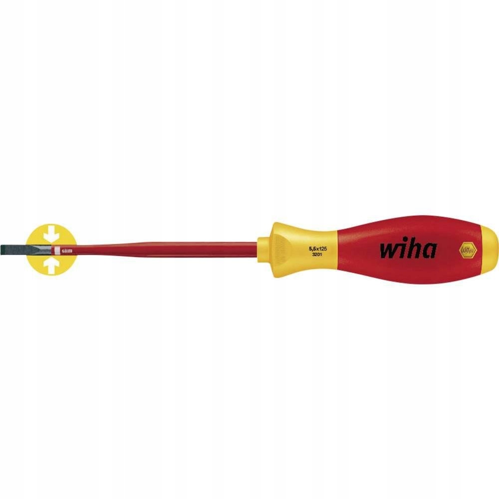 

Wkrętak płaski Wiha SoftFinish Vde
