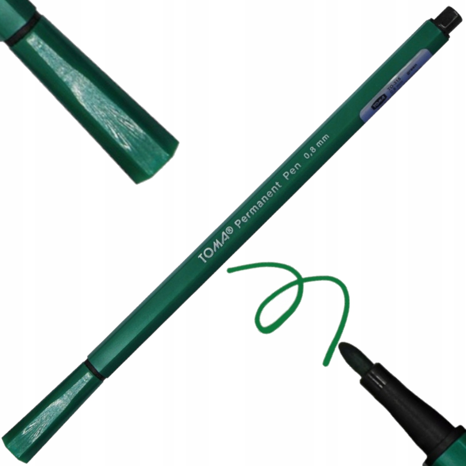 

Marker Permanentny Toma TO-315 0,8mm zielony