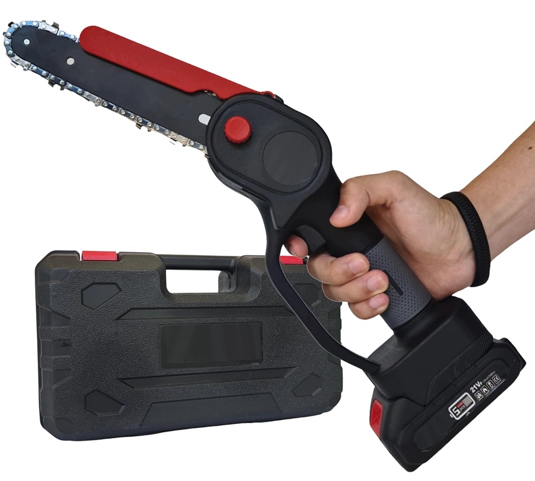 Mini řetězová pila Sku 527 21V 200W 6" akumulátor kufr