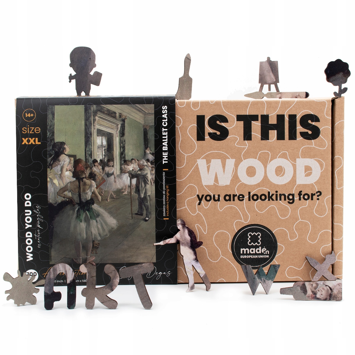 Puzzle drewniane WOOD YOU DO | LEKCJA TAŃCA Edgar Degas | 700 el| XXL Liczba elementów 700