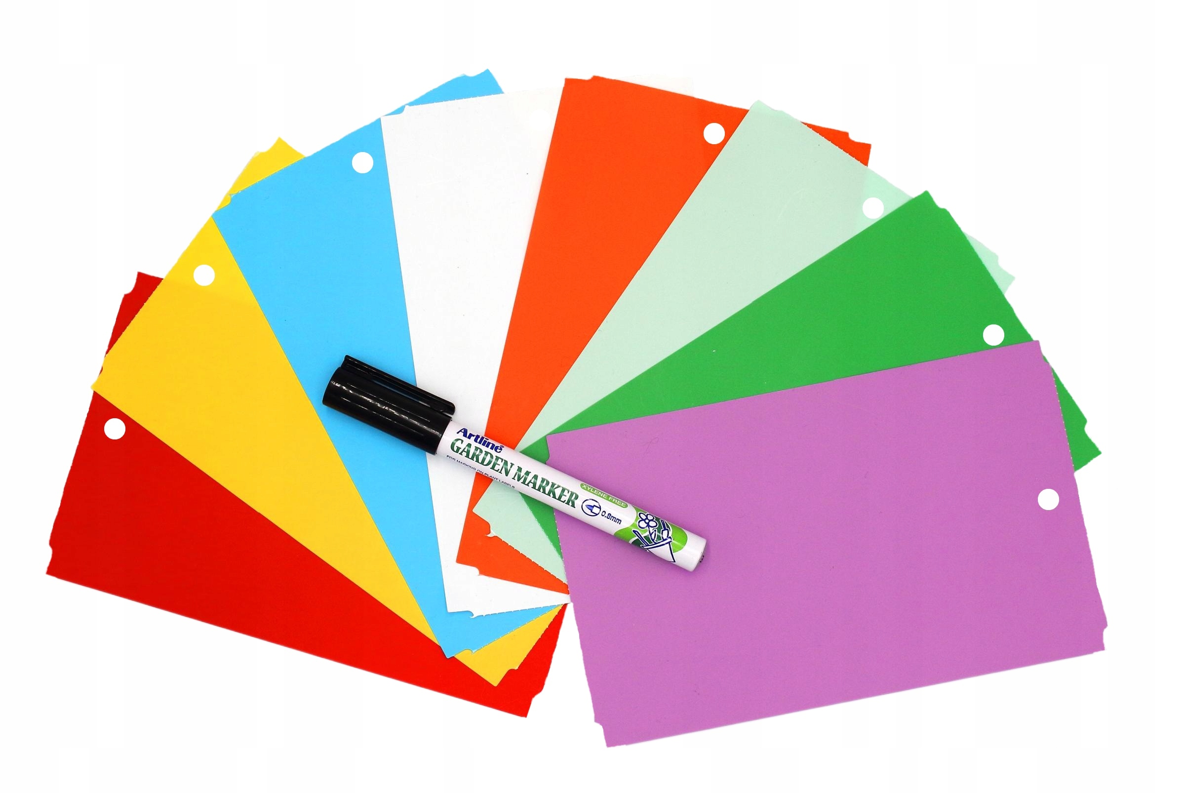 Marker Prívesky 8 Farby na popis rastlín 163,5 mm x 100 mm (100x163,5) 800