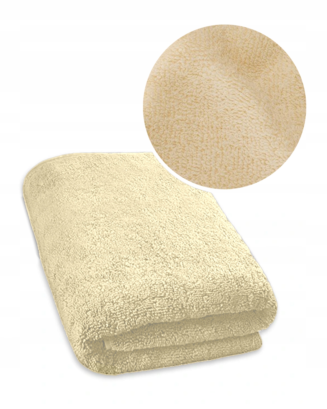

Ręcznik kąpielowy hotelowy frotte 70 x 140 Ecrue