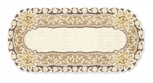 

Obrus Bieżnik Żakardowy Owal Krem 05411 65x135CM