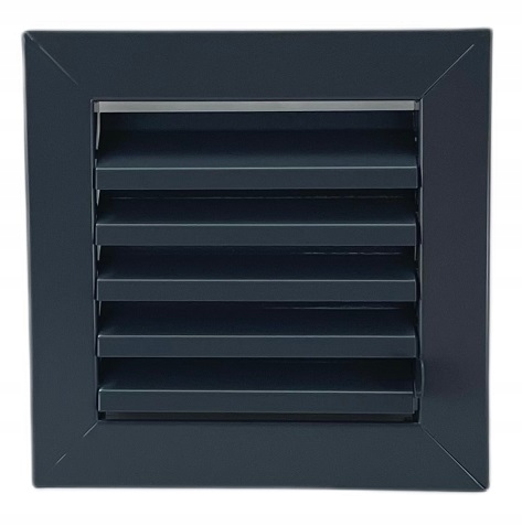 Ventilační mřížka uzavíratelná 12,5x12,5 kov antracit