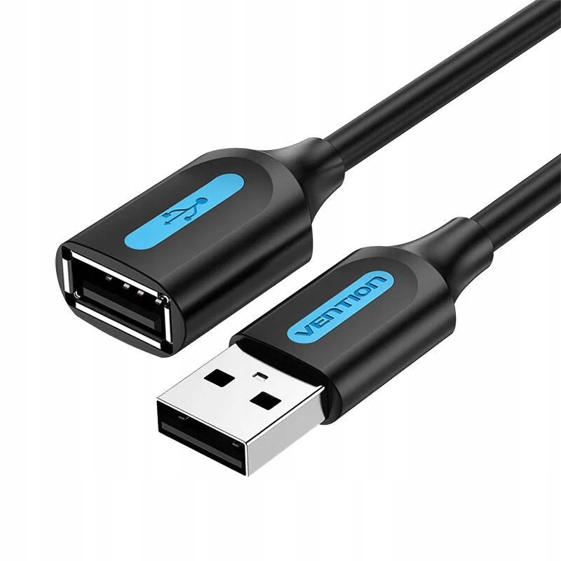 VENTION SOLIDNY PRZEDŁUŻACZ KABEL PRZEWÓD USB 2.0 MĘSKI NA ŻEŃSKI 1,5M